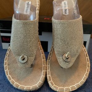 Not Rated Glitter Nude Sandal - NWT (Size 6)
